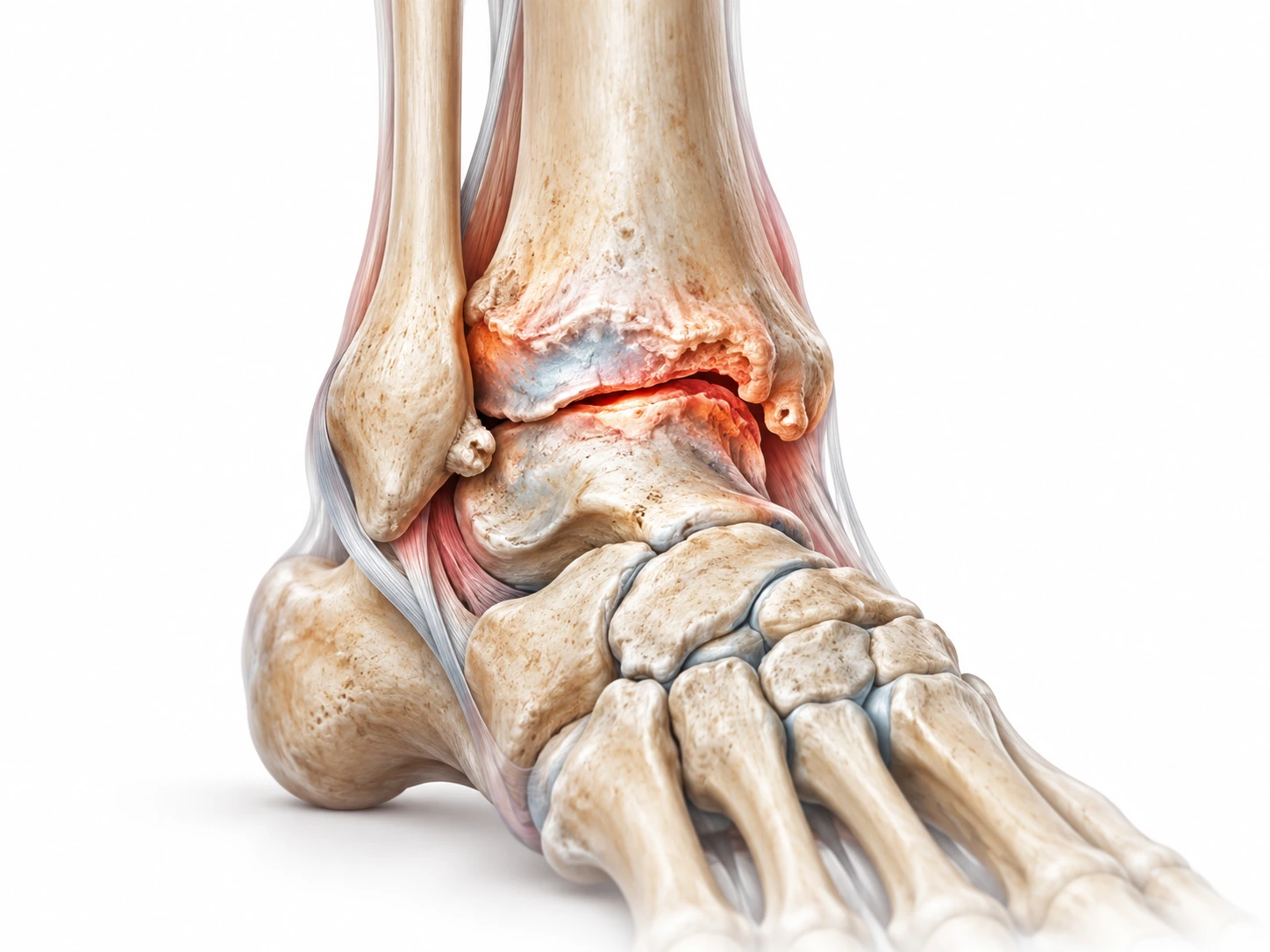 Illustration médicale représentative de Arthrose de la cheville